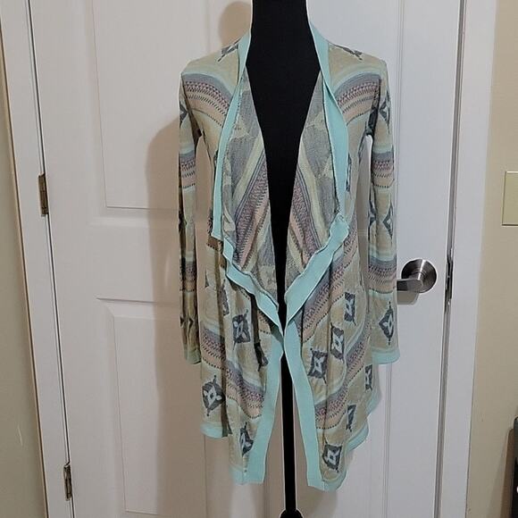 Say What? native design inspired cardigan women's size small - Picture 1 of 4